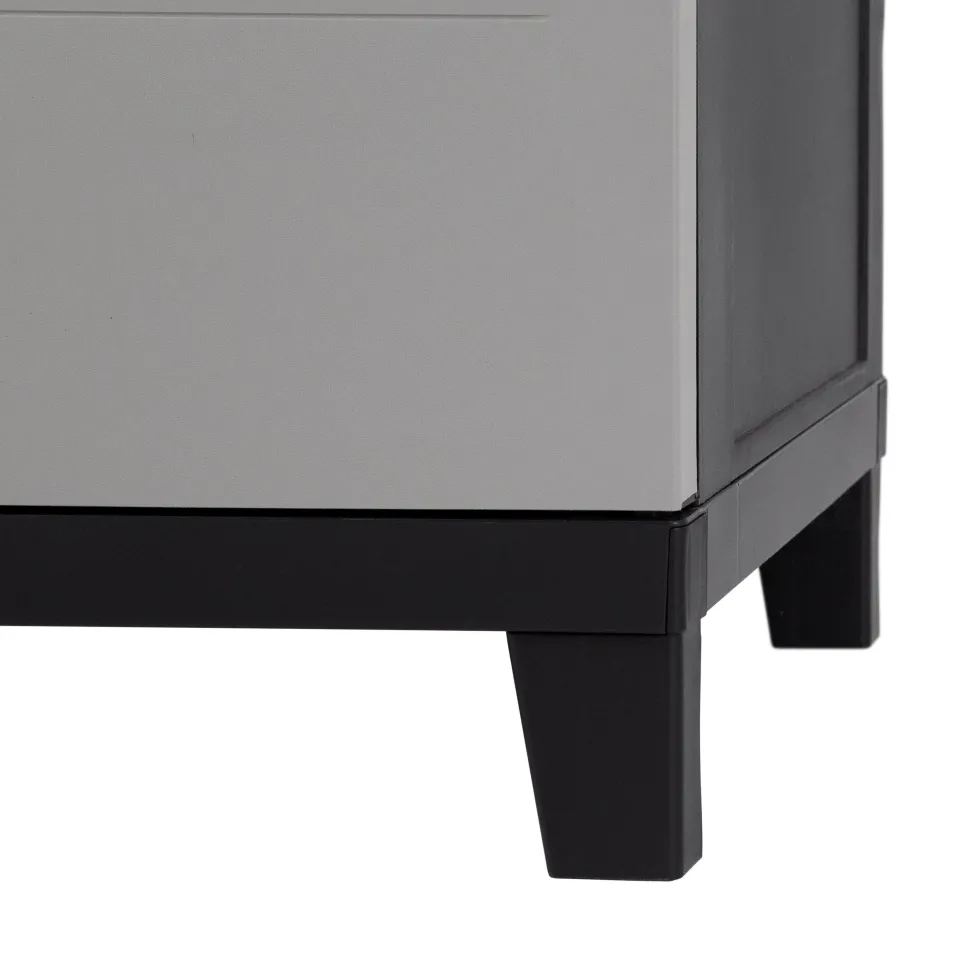 Armadio Basso Prime Antracite Scuro/Grigio Tortora h88x66x40 cm