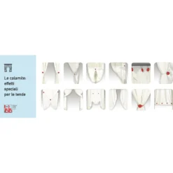 Calamita Ferma tenda in plastica Mini Striata Bianco