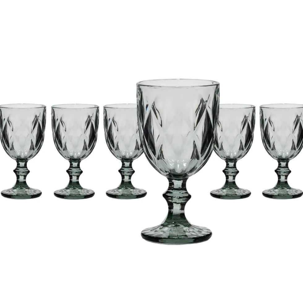 Calici in vetro Crystal Grey 26 cl