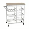 Carrello da cucina in legno Wonto