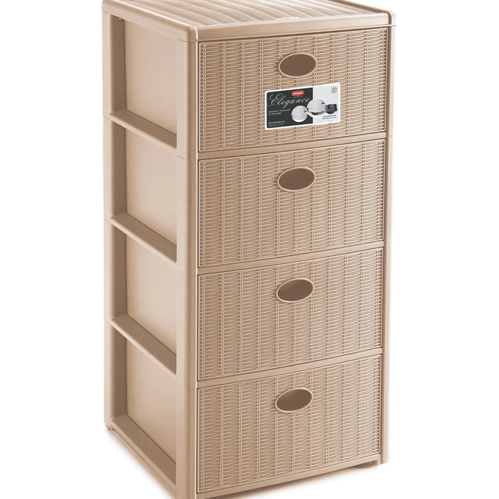 Cassettiera Linea Elegance 4 cassetti Cashmere