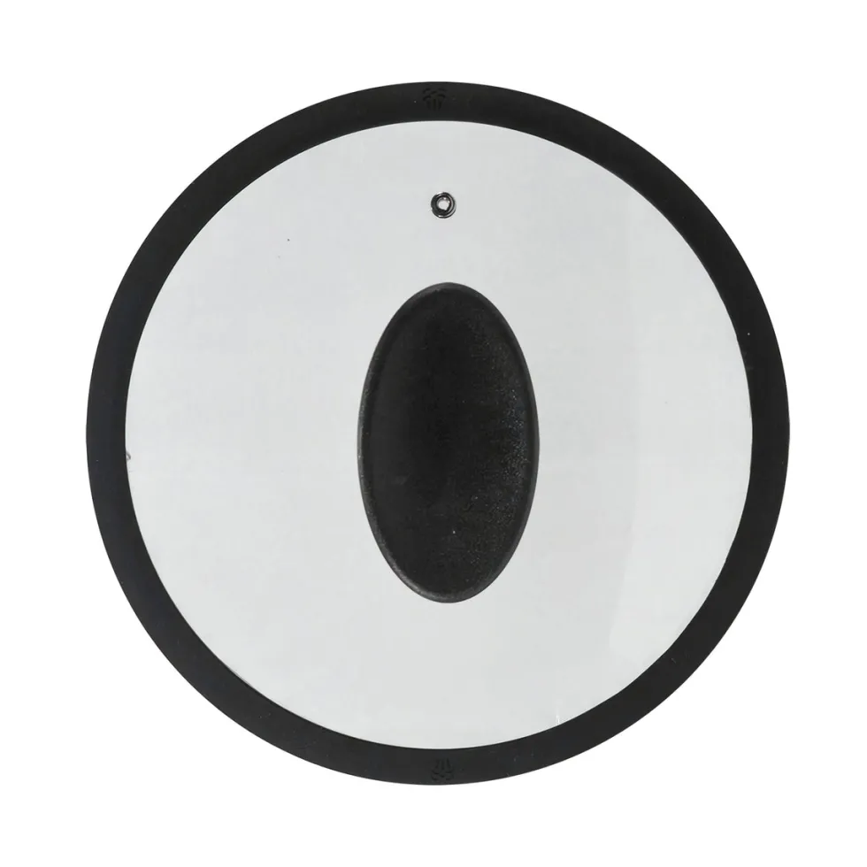 Coperchio in Vetro Temperato con Bordo in Silicone diametro 16 cm