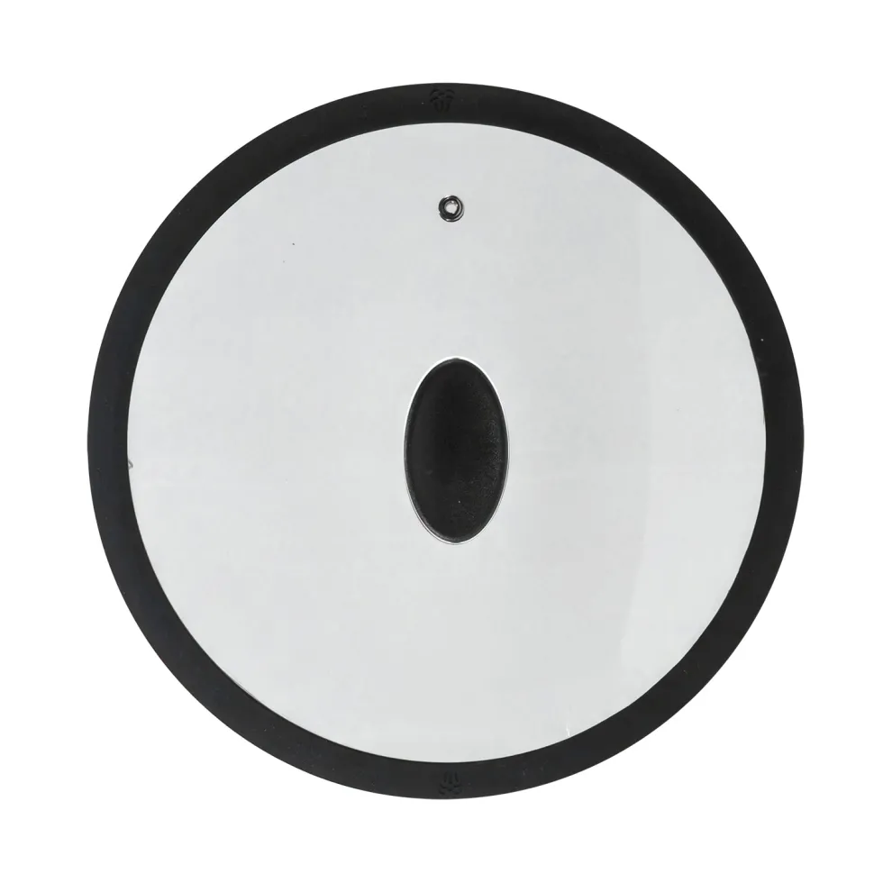 Coperchio in Vetro Temperato con Bordo in Silicone diametro 32 cm
