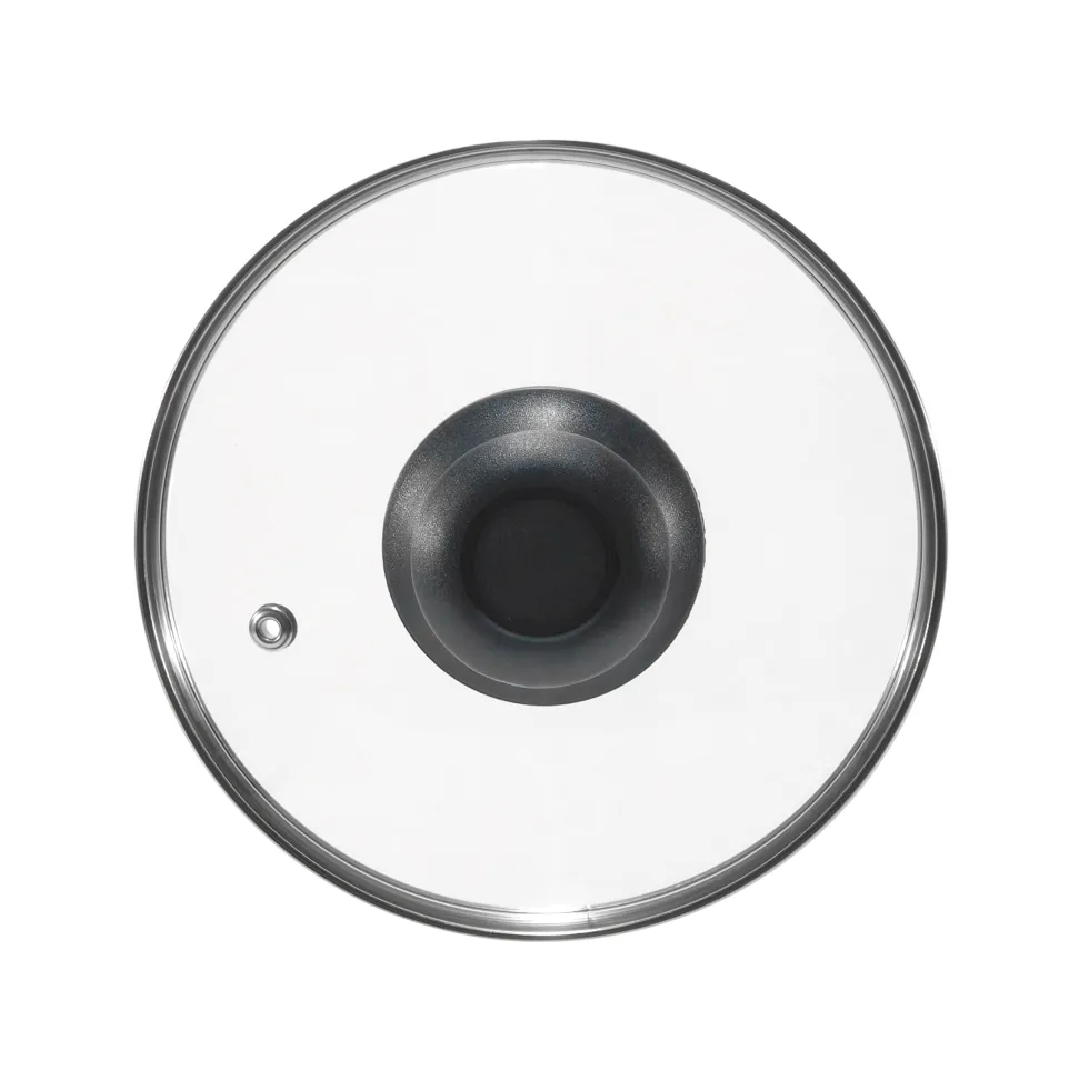 Coperchio in Vetro Temperato con Valvola di Sfiato diametro 18 cm