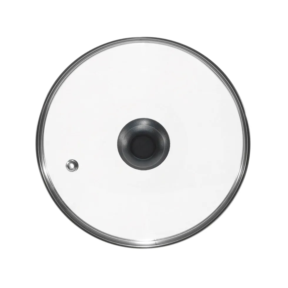 Coperchio in Vetro Temperato con Valvola di Sfiato diametro 32 cm