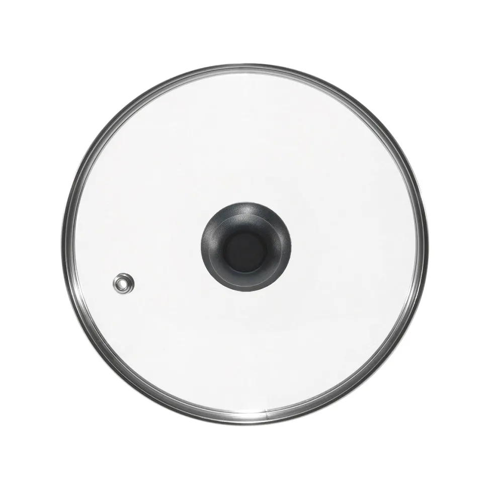 Coperchio in Vetro Temperato con Valvola di Sfiato diametro 32 cm