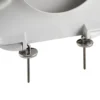 Copriwater Passepartout Bianco con cerniere in acciaio inox per mod. Aretusa