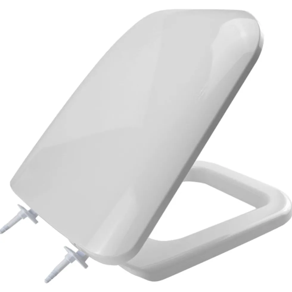Copriwater Universale Double Bianco con cerniere in nylon per mod. Conca