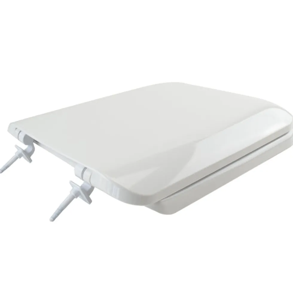 Copriwater Universale Double Bianco con cerniere in nylon per mod. Conca