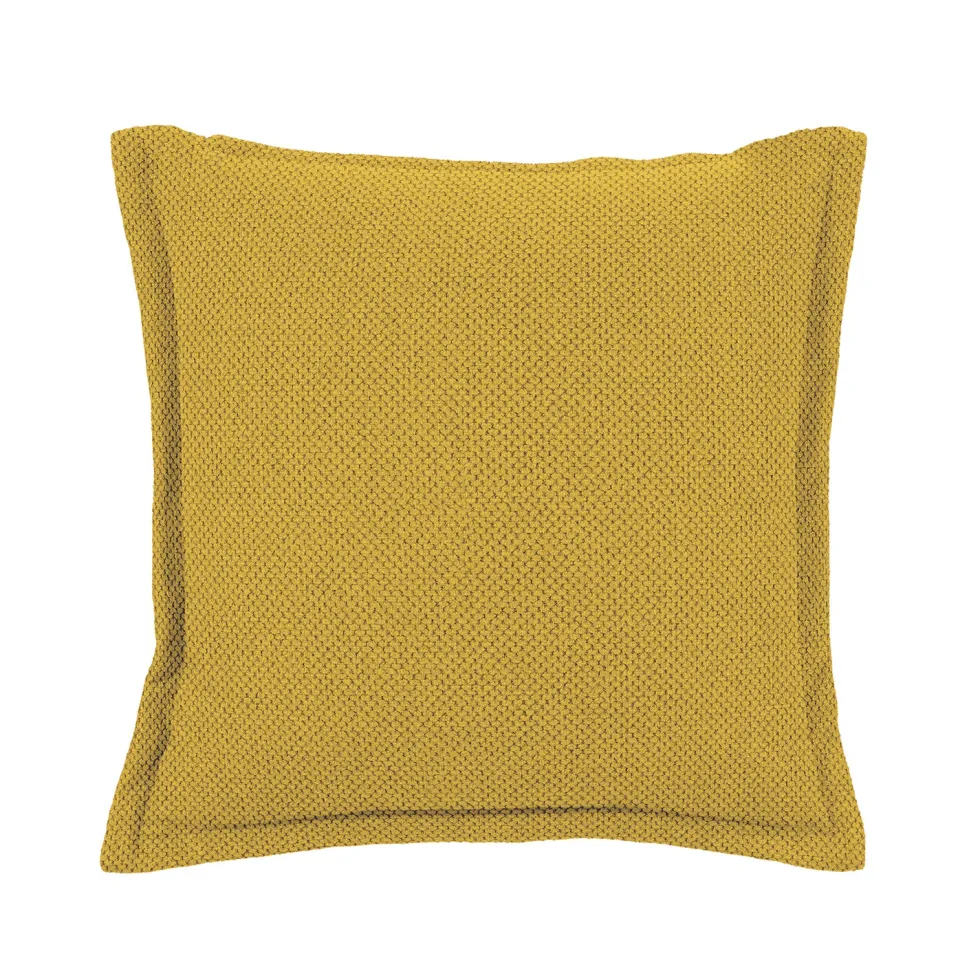 Cuscino Arredo Senape con Balza Idrorepellente 50×50 cm