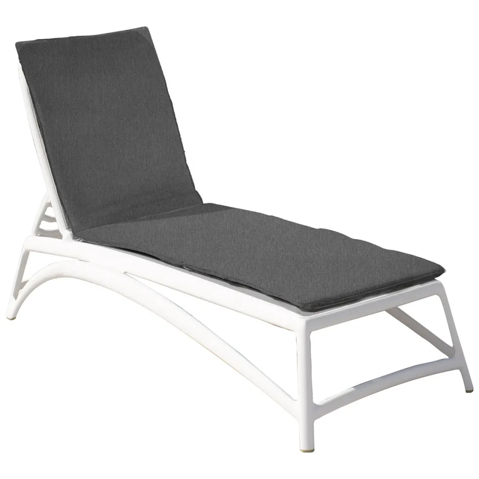 Cuscino Coprilettino Monoblocco Tinta Unita Grigio scuro 180x59 cm