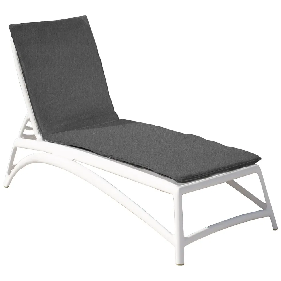 Cuscino Coprilettino Monoblocco Tinta Unita Grigio scuro 180x59 cm
