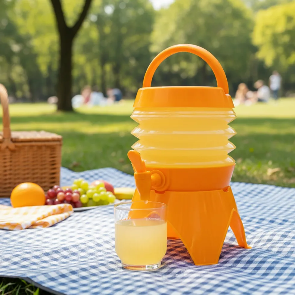 Dispenser Bevande Pieghevole con Rubinetto 3,5 Litri