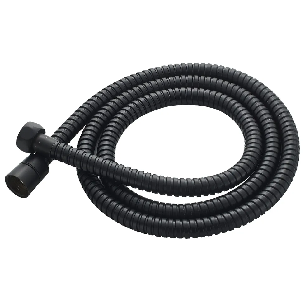 Flessibile Doccia in Acciaio Nero 150 cm