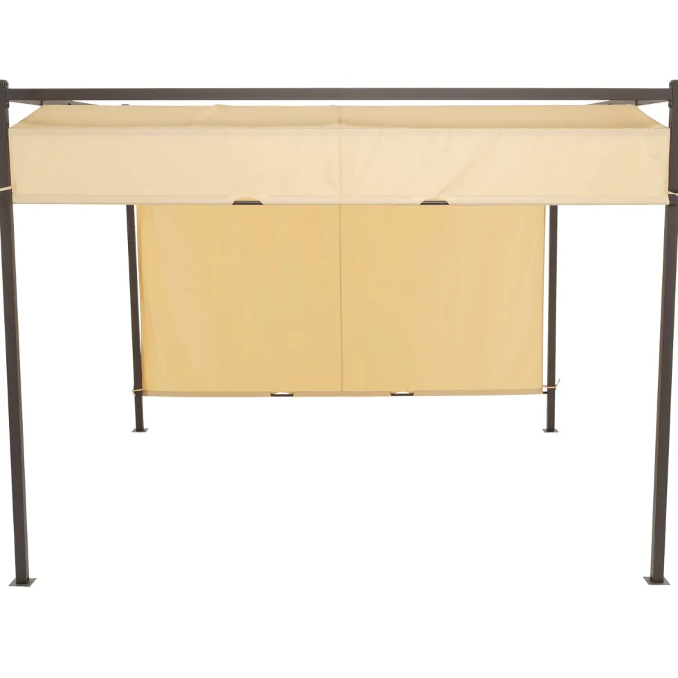 Gazebo Pergola Orientabile Telo Camel 3x3 metri