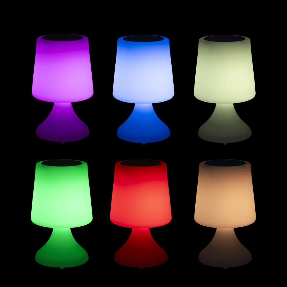 Lampada LED Ricaricabile Multicolor con Speaker Bluetooth MooNy h26 cm