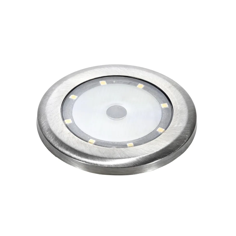 Lampada Solare LED da giardino Luce Calda diametro 6,5 cm