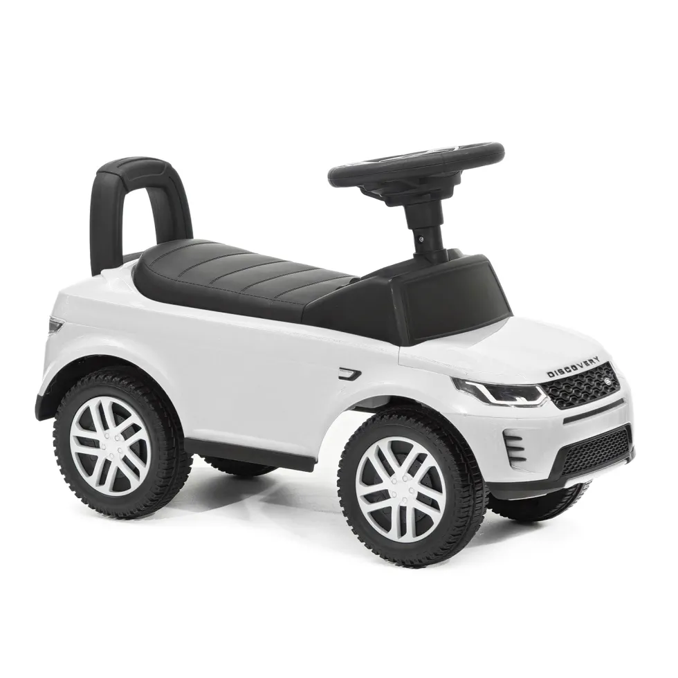 Land Rover Discovery Ride-On Cavalcabile Bianca con Musica 12+ Mesi
