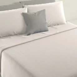 Lenzuola Completo letto Matrimoniale Marta Bianco 250x290 cm