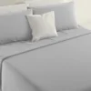Lenzuola Completo Letto Singolo Marta Grigio perla 150x290 cm