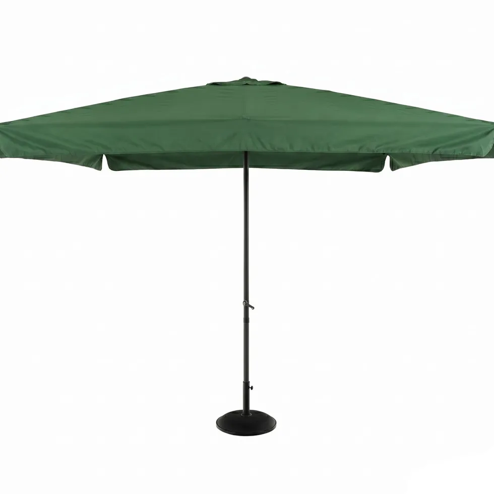 Ombrellone da Giardino Verde con Carrucola 3x3 metri