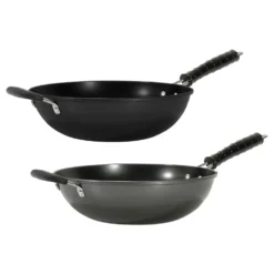 Padella Wok con manici diametro 32 cm