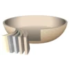 Padella Wok in alluminio pressato Beige Linea Diamante diametro 28 cm