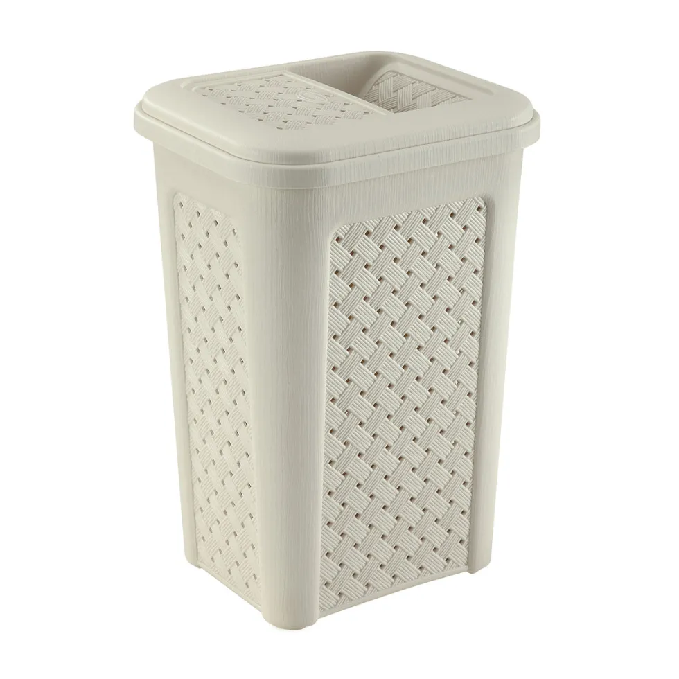 Pattumiera con Coperchio Semi-Aperto Angora 10 litri Linea Arianna