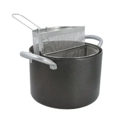 Pentola Multiuso con Doppio Cestello Divisorio in Alluminio diametro 20 cm
