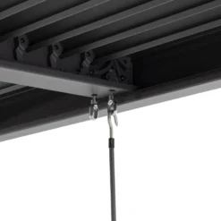 Pergola Bioclimatica in Alluminio Grigio Scuro 3x3 metri