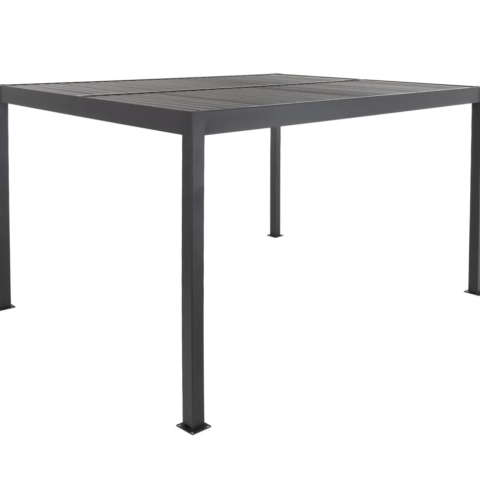 Pergola Bioclimatica in Alluminio Grigio Scuro 3x3 metri