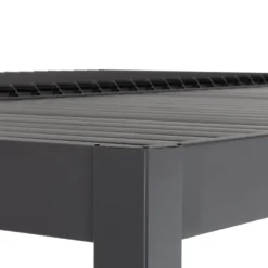 Pergola Bioclimatica in Alluminio Grigio Scuro 3x3 metri