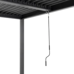 Pergola Bioclimatica in Alluminio Grigio Scuro 3x4 metri