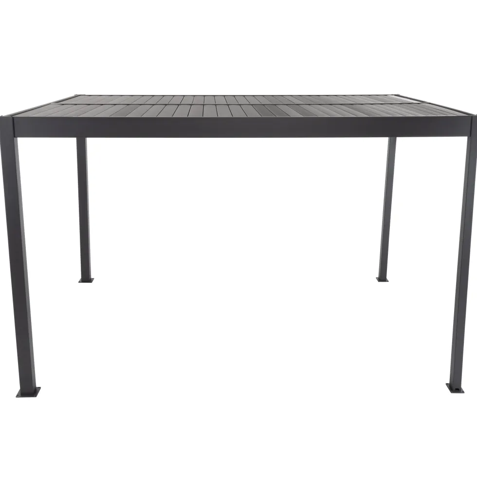Pergola Bioclimatica in Alluminio Grigio Scuro 3x4 metri