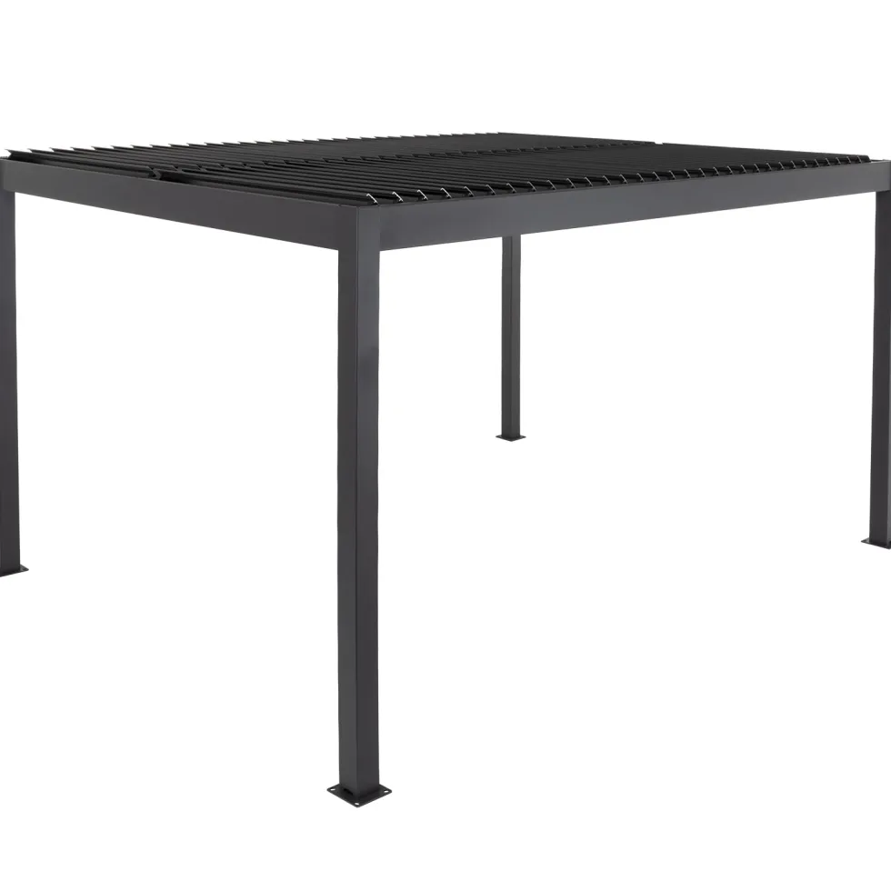 Pergola Bioclimatica in Alluminio Grigio Scuro 3x4 metri