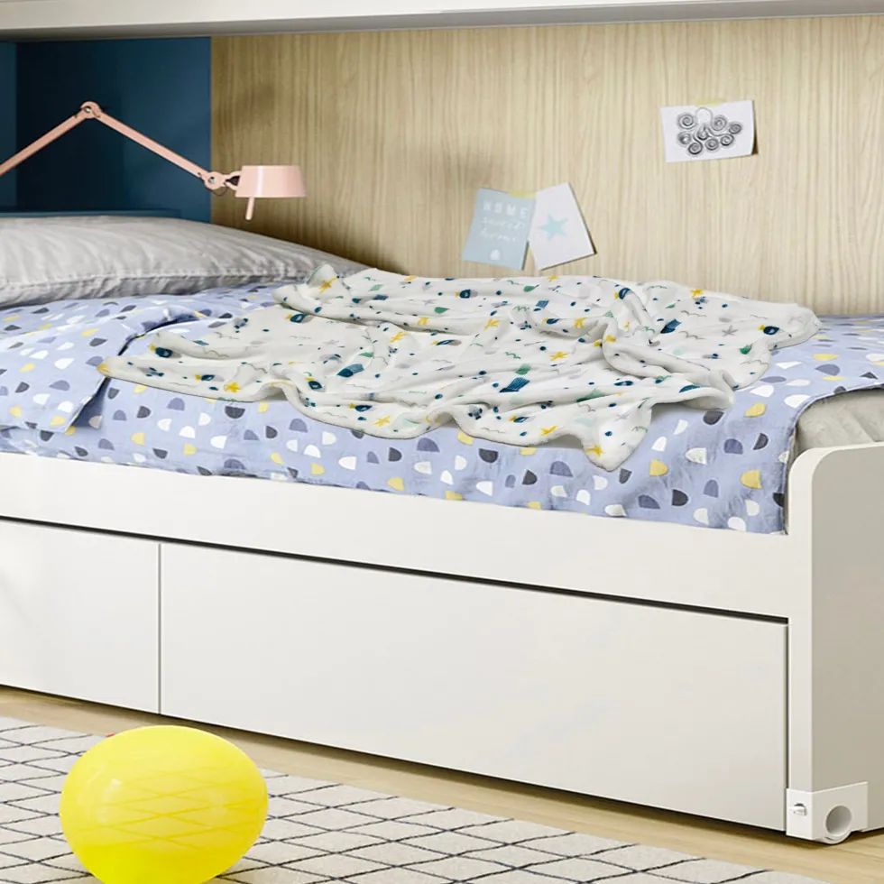 Plaid Morbido Bambini Fantasie Colorate h100x75 cm