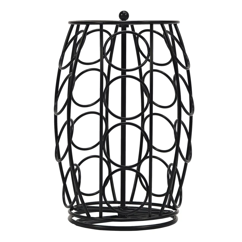 Porta Capsule in Metallo Nero 20 Posti