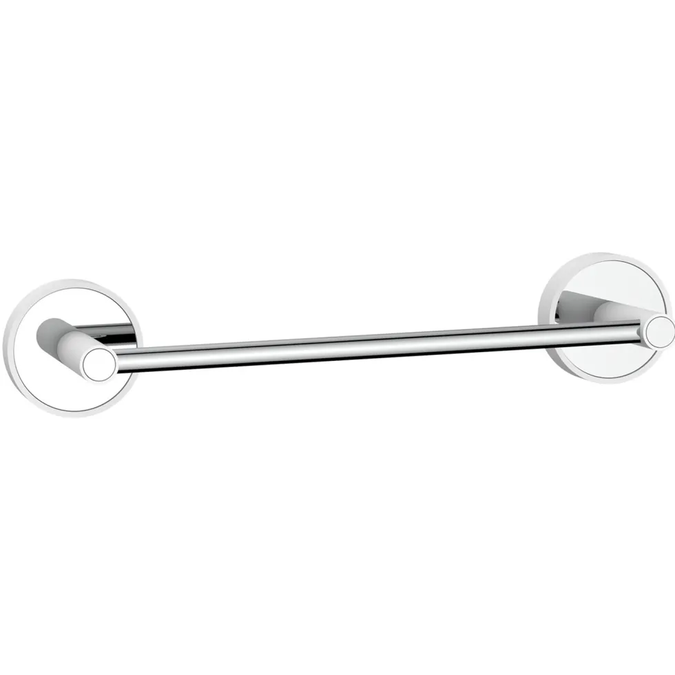 Porta Salviette in Acciaio e ABS bianco Linea Fusion 30 cm