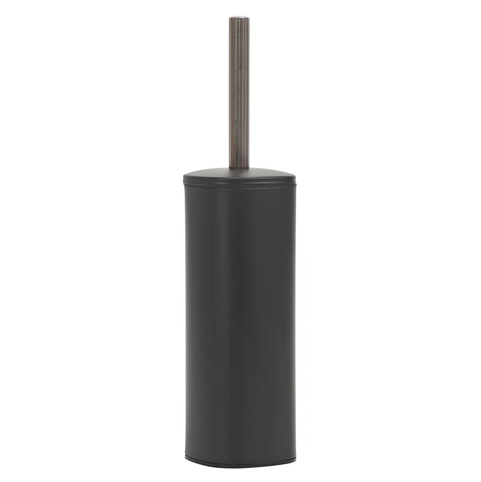 Portascopino Nero opaco h39 diametro 9,5 cm