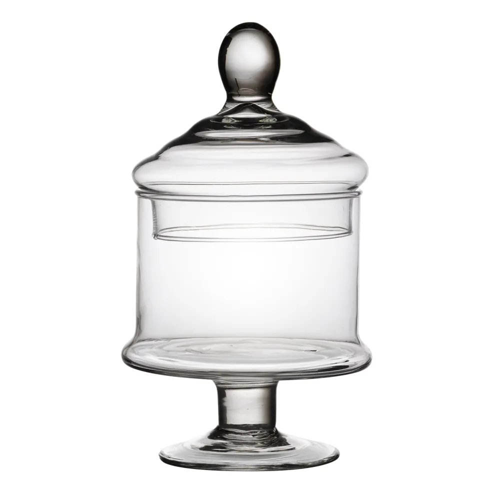 Potiche in Vetro con Coperchio Patisserie h23 diametro 13 cm