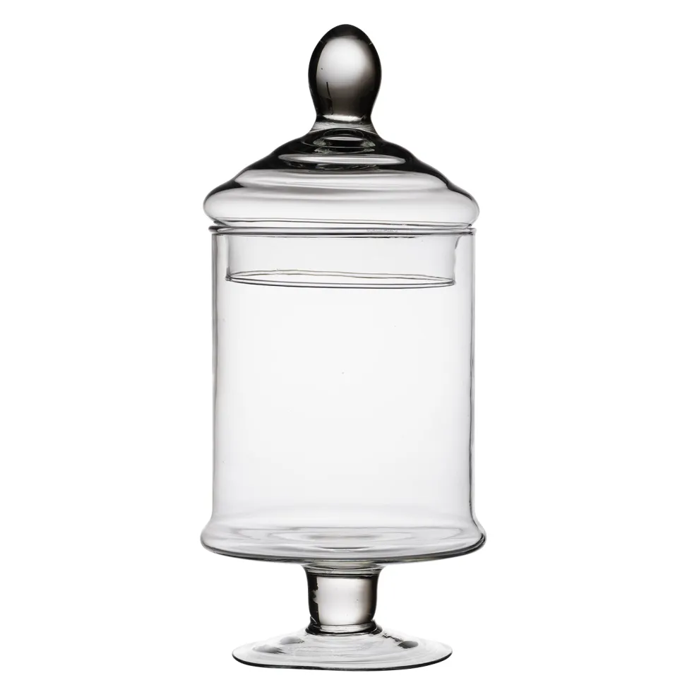 Potiche in Vetro con Coperchio Patisserie h29 diametro 13 cm
