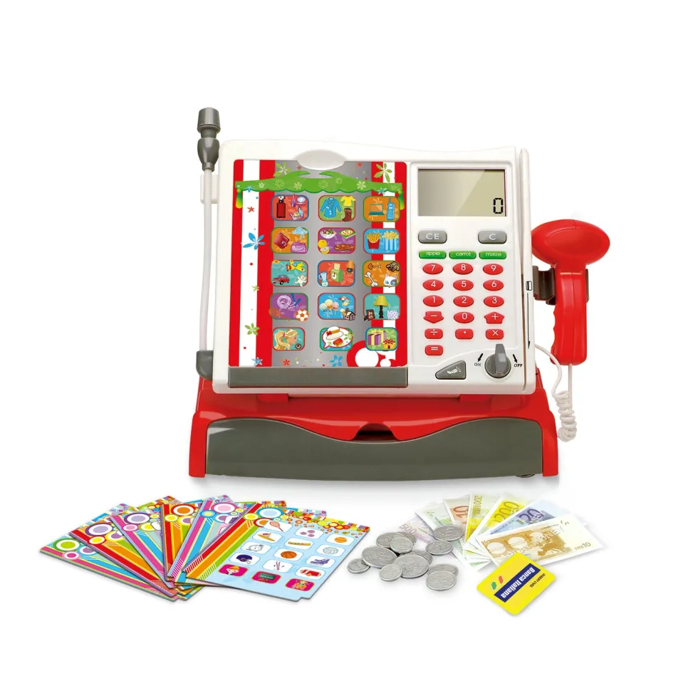 Registratore di Cassa Giocattolo con Luci, Suoni e Accessori