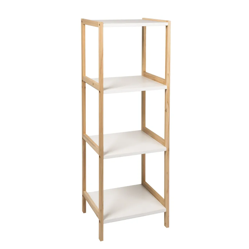 Scaffale Multiuso in legno di Abete 4 ripiani Linea Woodhandy