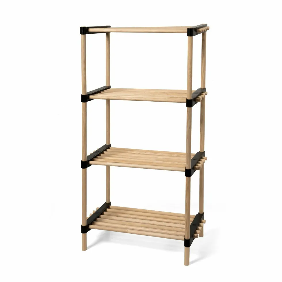 Scaffale Multiuso 4 ripiani in legno Linea Woodpine
