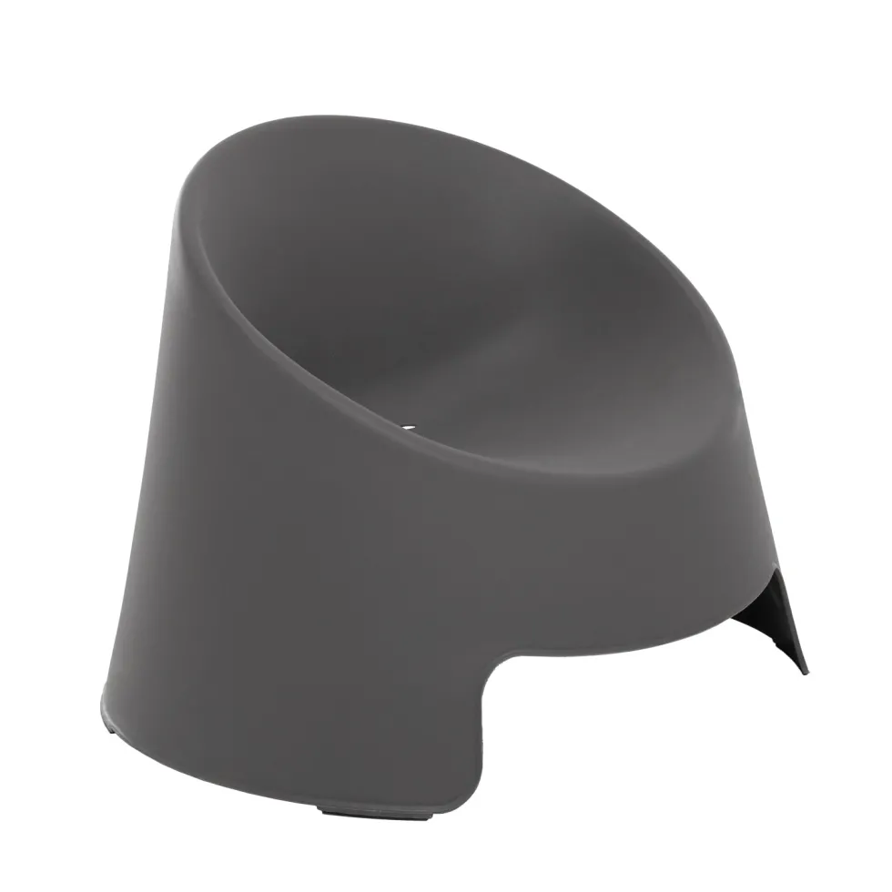 Sedia da giardino in Polipropilene Grigia con Protezione UV