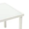 Set da giardino 4 pezzi in metallo Bianco