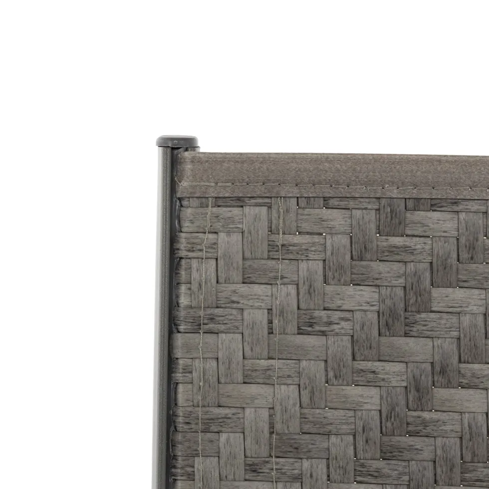 Set da giardino 7 pezzi Tavolo con 6 Sedie struttura in Acciaio Effetto Legno e Top in Polywood