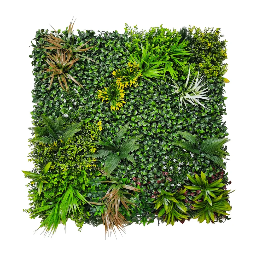 Siepe Sintetica a Pannelli per Parete Giardino Verticale 100x100 cm