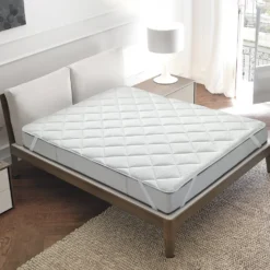 Topper Trapuntato Matrimoniale Matilde Silver 160x200 cm