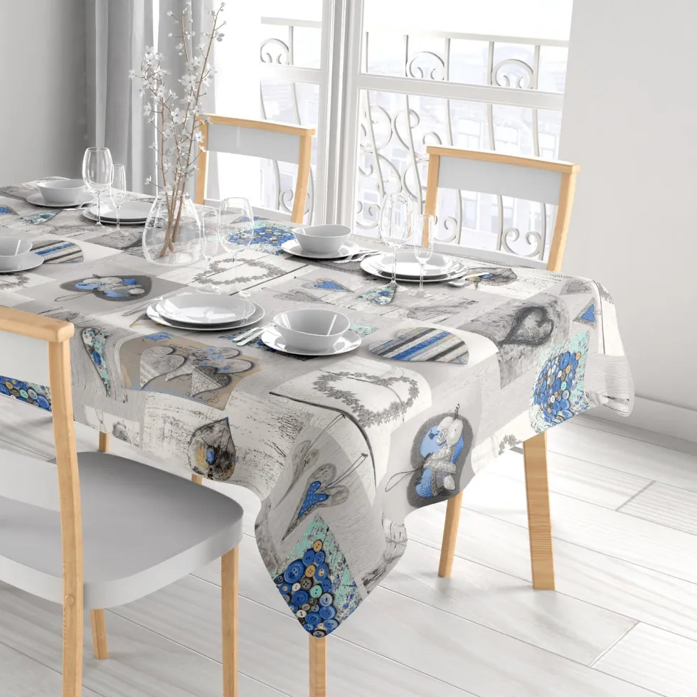 Tovaglia antimacchia Linea Shabby 4 posti
